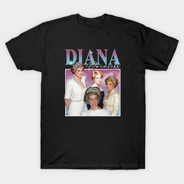 Princess Diana Homage Vintage T-Shirt by Den Tbd